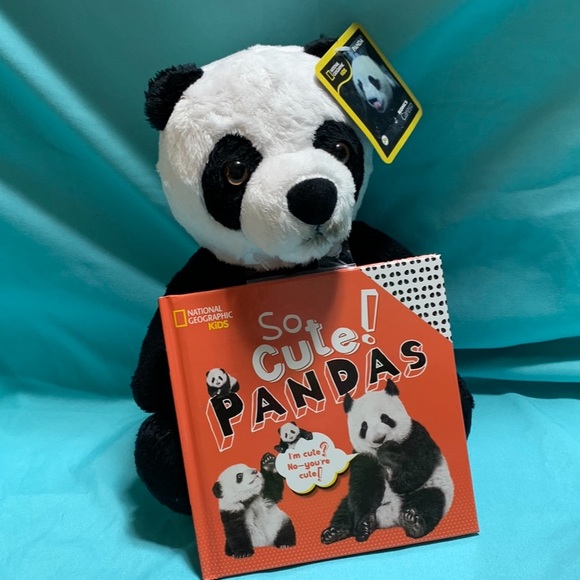 National Geographic Kids Panda Bear with book So Cute! Pandas from Kohl’s Cares - Picture 1 of 3